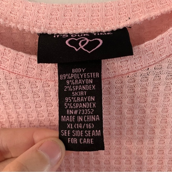 It's Our Time Pink Top Girl's XL (14-16) - Picture 3 of 4